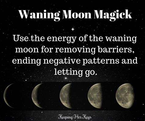 Waning moon magic